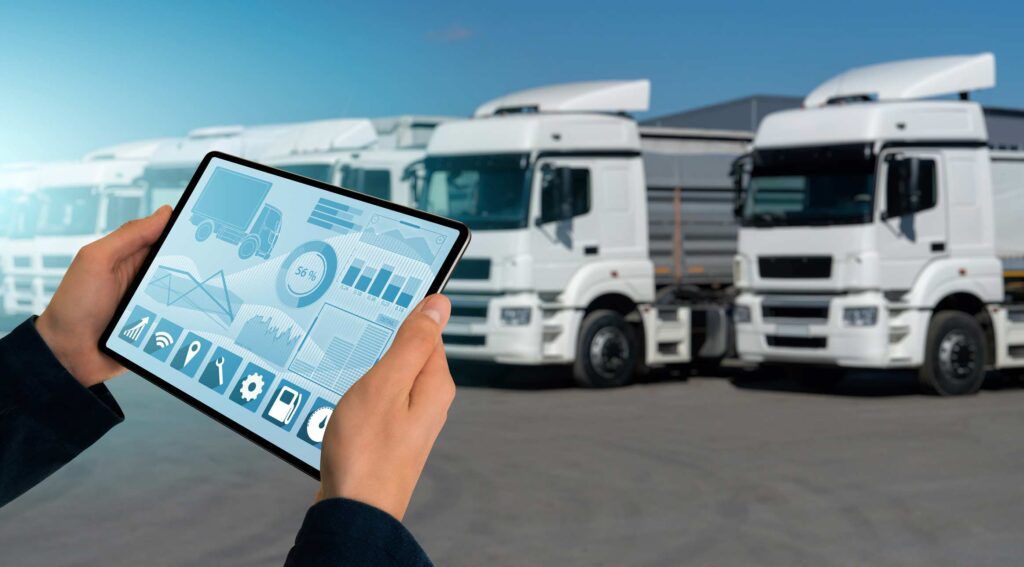 Fleet manager monitoring vehicle performance and fuel spending policy through their fleet card.