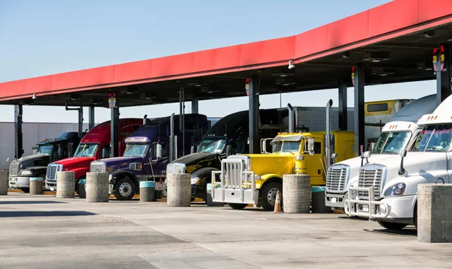 A vehicle fleet enhancing efficiency by leveraging fuel card benefits.